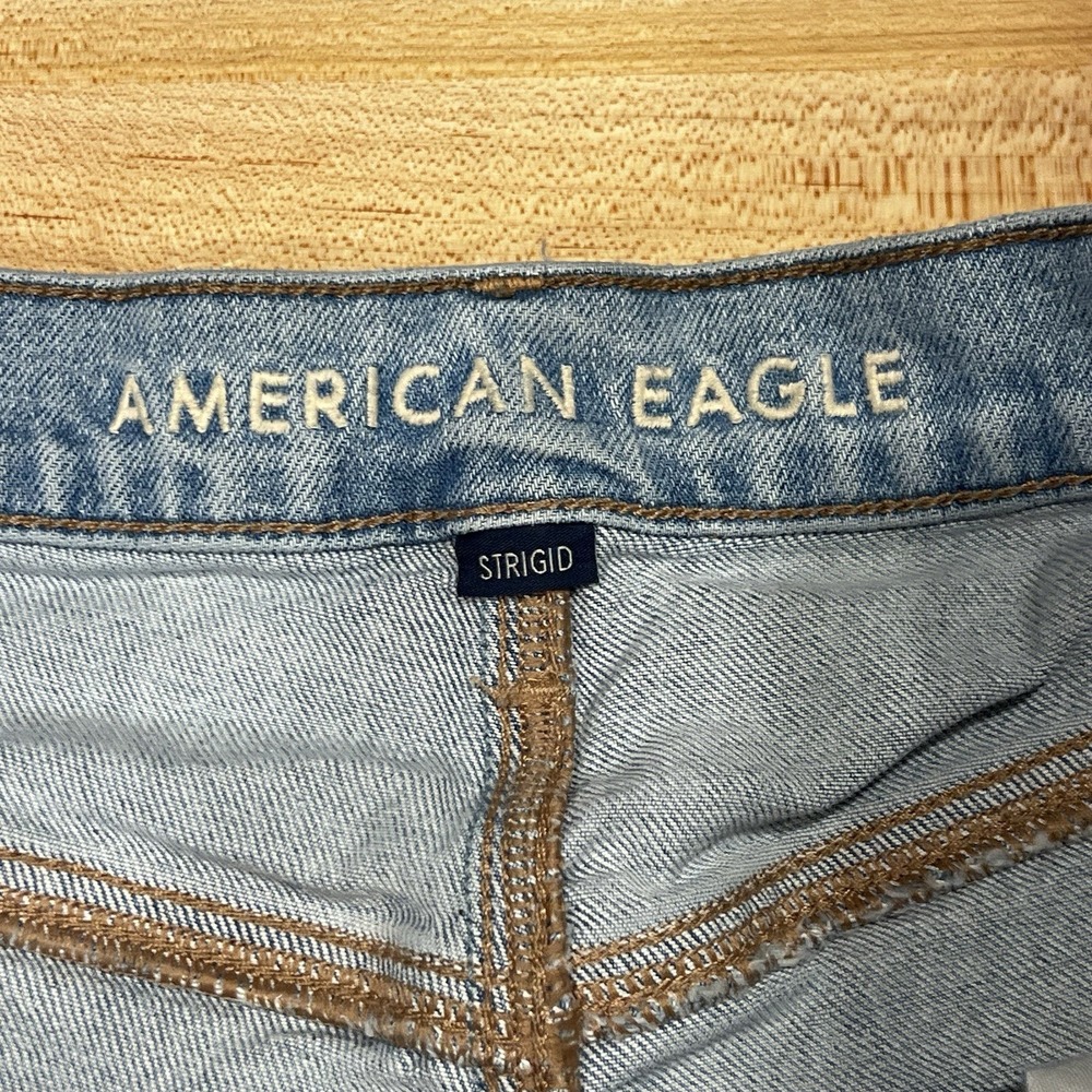 American Eagle Outfitters Jean Shorts High Rise Baggy, Women's Size 12 - Picture 8 of 10